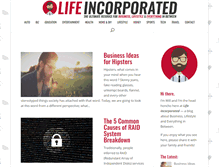 Tablet Screenshot of lifeincorporated.net